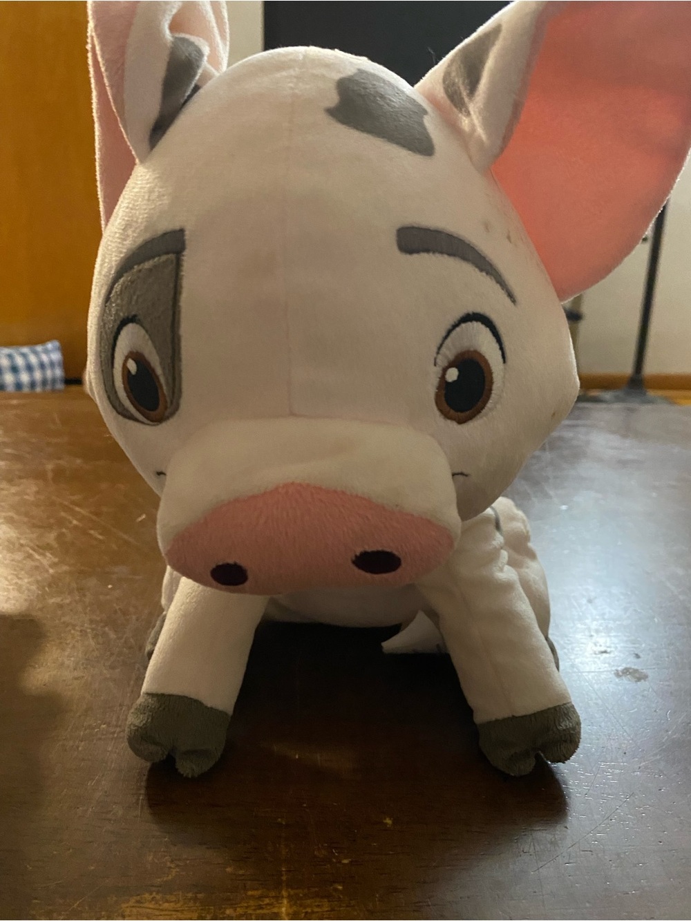 Cute White and Pink Pig Plush